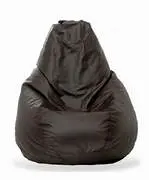 Black pear-shaped bean bag