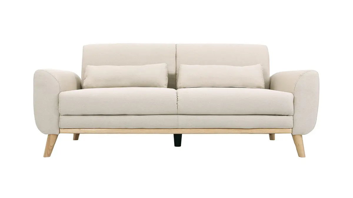 Faux leather sofa